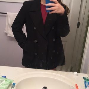 Brand New Old Navy Black Peacoat